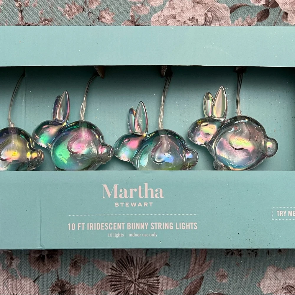 Martha Stewart Multicolor Bunny String Lights